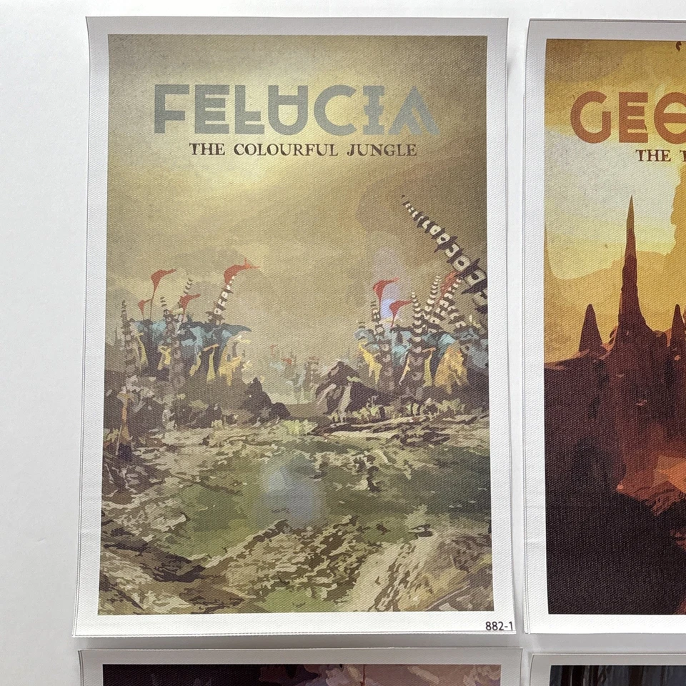 Lot Of 6 ✅ Star Wars Movie Locations Poster Wall Art Canvas Poster Print ✅8x12 - Image 2 of 4