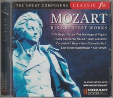 Classic FM Cd Album: No.135: Mozart: His Greatest Works ( 2006 ) New