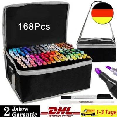 Textmarker Dual Tip Permanent Sketch Marker 168 Farben Marker Lackmarker Set
