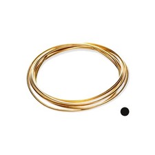 12 Gauge, Jeweler's Brass Wire, Red Brass, Round, Dead Soft, 1 Ounce, Yellow