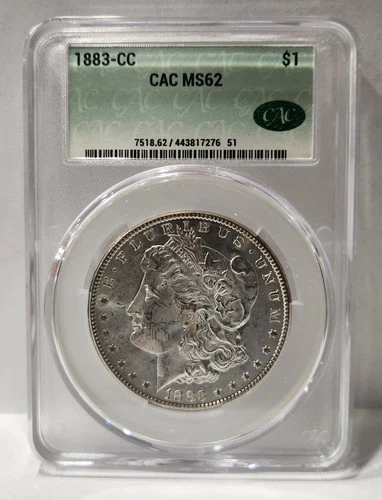 1883 CC Morgan Dollar - CAC MS62 - Carson City