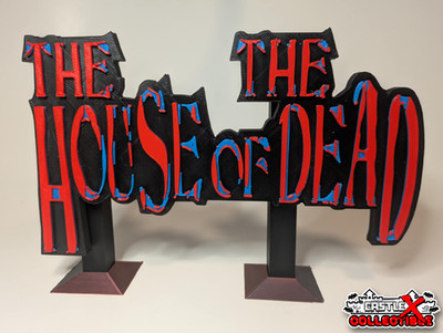 HOUSE OF THE  DEAD 3D Printed Wall Art (Retro Gaming Horror SEGA ARCADE ZOMBIE)