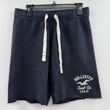 Men's vintage HOLLISTER blue fleece lounge shorts small