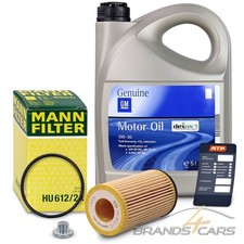 MANN ÖLFILTER +5l ÖL FÜR CHEVROLET OPEL ADAM ASTRA G H J CORSA D INSIGNIA MOKKA