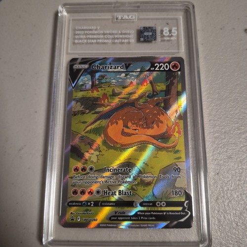 Charizard V graded TAG 8.5 for sale on eBay