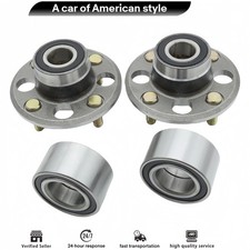 Fits 1992-2000 Honda Civic Civic Del Sol Non-ABS Front Wheel Bearings Rear Hubs