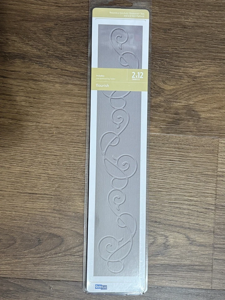 Vintage Quickutz 12” Border Embossing Lot Christmas Alphabet Scalloped - NEW - Image 4 of 4