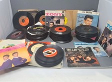 Lot Of Vintage Records Large Collection 45 RPM Albums See Photos 50s 60s 70s