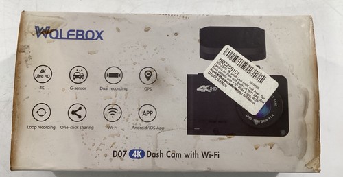 Wolfbox D07 4K Dash Cam With Wi-Fi $