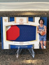 2024-25 Panini National Treasures - Rookie Jumbo Patch Jared McCain /25 🔥