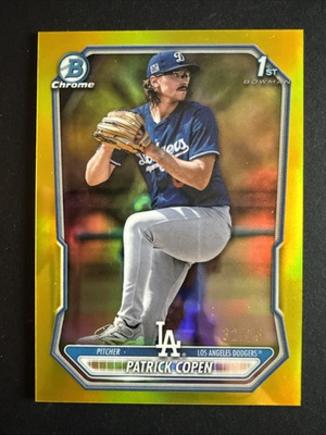 #ad #ad 2026 Bowman Chrome Patrick Copen Gold Refractor 75 1st Bowman RC BCP 138 LA $85.00