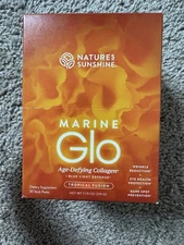 Natures Sunshine Marine Glo Collagen for Skin & Eye Health - Reduce Wrinkles,