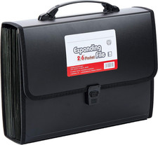 26 Pockets Expanding File Accordion Folder with Handle - Letter A4 Paper Size -