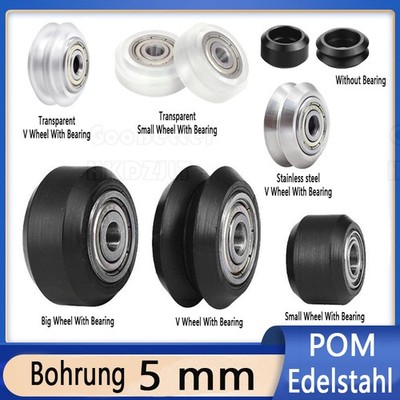 POM Rad Mit Kugellager Radrolle Linearlager Schwarz Für Reprap 3D-Drucker CNC
