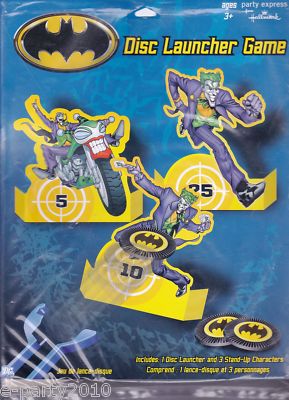 Batman Disc Launcher Game Birthday Party Supplies Table