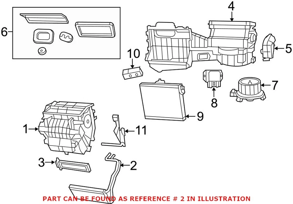 Genuine OEM Mopar HVAC Heater Core With Screw For Jeep Wrangler 07-17 JK 2018 V6 - Image 2 of 2