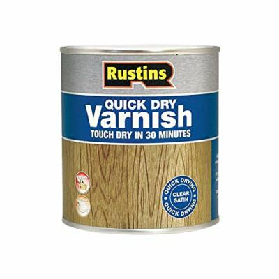 Rustins Quick Dry Klarlack. Satiniert, glänzend oder matt -250ml/500ml/1L/2,5L
