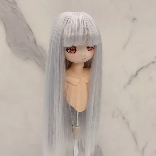 Parrucca bambola 1/3 & 1/4 & 1/6 Bjd parrucca dritta per ragazze trucco bambola BJD pacchetto capelli - Foto 9 di 18