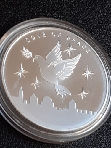 The Holy Land Mint Silver Bullion - Dove of Peace Coin 2022 1 oz - Picture 4 of 4