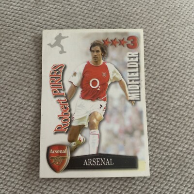 Robert Pires (Shiny) Shoot Out 2003/2004 Trading Card Arsenal Magic Box Int. 