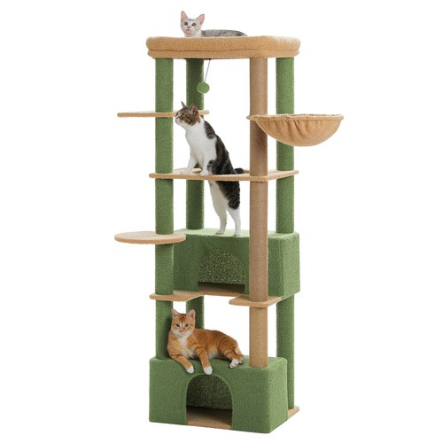 PAWZ Road Cat Tree Tower Scratching Post Scratcher Large Cats Condo House 170cm - Picture 2 of 50