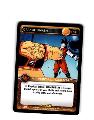 2015 Panini Dragon Ball Z TCG Orange Smash Physical Attack C42 (B)