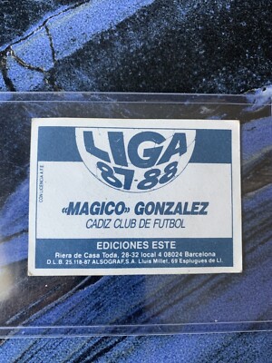 El Salvador Autographed By Jorge Magico Gonzalez Card Soccer Cadiz