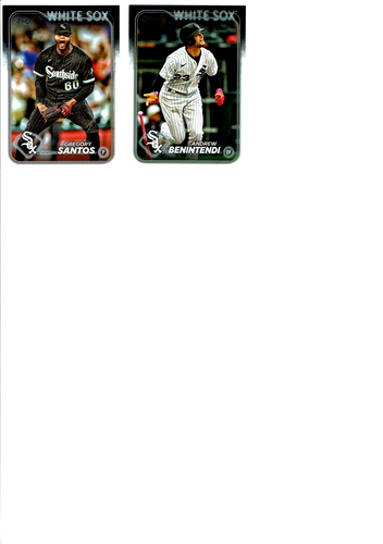 2024 Topps Baseball Series 1 & 2 Chicago White Sox Team Set 22 Base Cards +WOW+ - Picture 3 of 5
