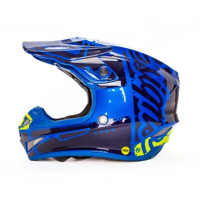 Troy Lee Designs SE4 Extra Small MX Helmet Blue Lightly Used Very Good Condition