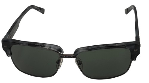 John Varvatos Mens Smoke Plastic Rectangle Sunglass V516, Green Lens - Picture 2 of 12