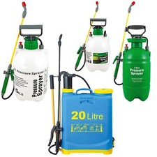 Image of Garden Pressure Sprayer Knapsack Weedkiller Chemical Fence Water Spray Bottle