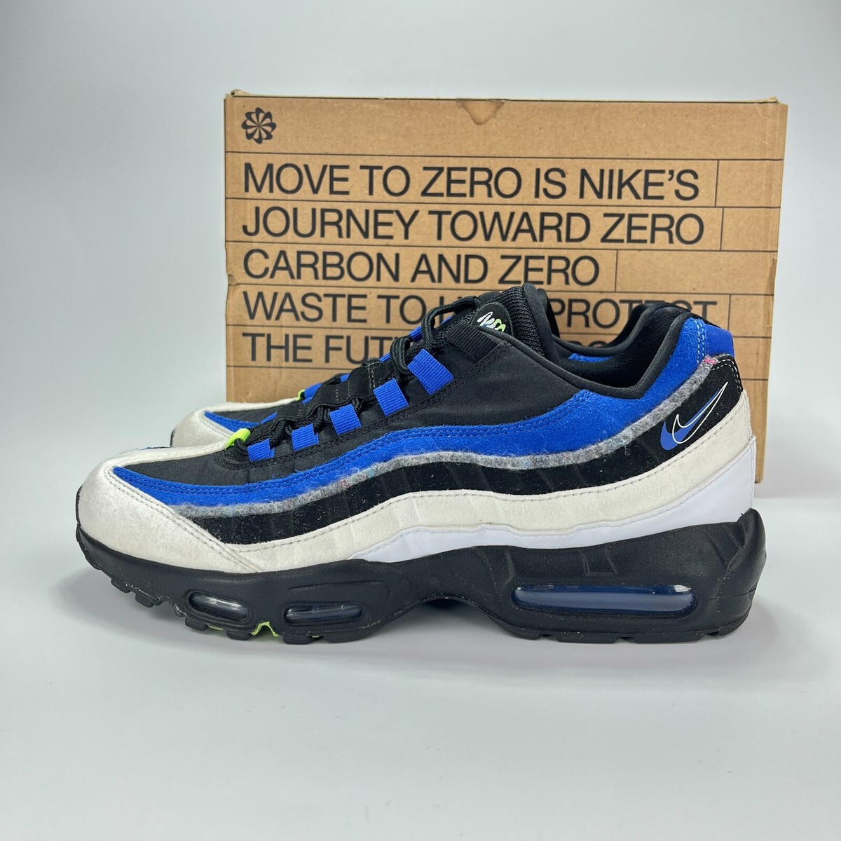 Nike Air Max 99 Black White Game Royal Shoes Sneaker Size Men's