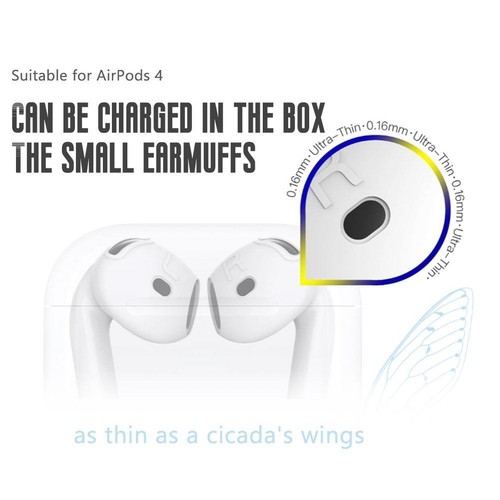 Ear Cap Anti-Slip Anti-Drop Silicone Covers For Airpods4 Not Affect Charge - Zdjęcie 6 z 12