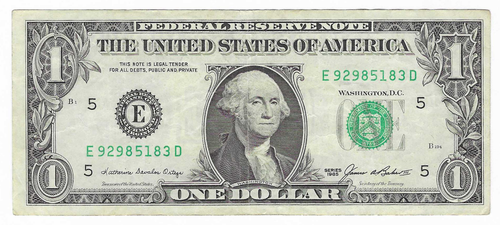 Series 1985 bill from E-D block, very hard to find older note, well preserved!!
