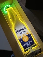 ✅ PICK UP ONLY! Corona Extra / Light Lime Bottle  Double Sided Bar Neon Sign