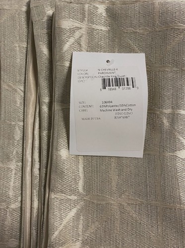 $1150 Fino Lino Linen & Lace Beige Chevrille King Duvet - Picture 7 of 7