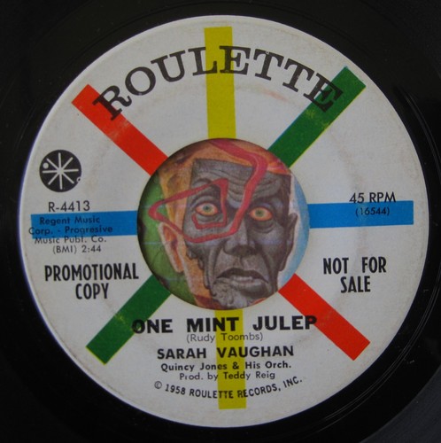 HEAR Sarah Vaughan 45 Mama/One Mint Julep R&B northern soul mod new breed - Picture 2 of 2
