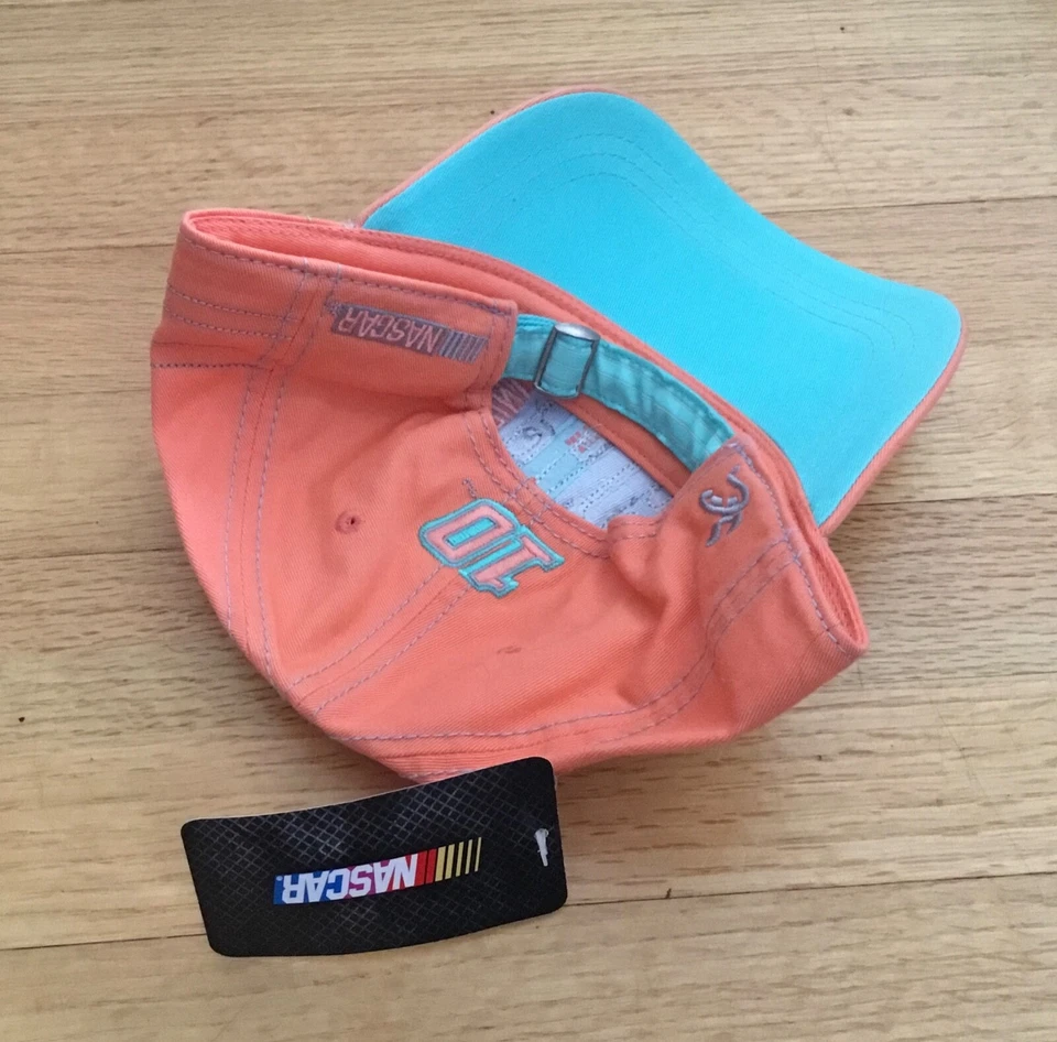 Gorra Danica Patrick NASCAR #10 Correa Ajustable Trasera Gorra Nueva con Etiquetas Foto 2 de 2