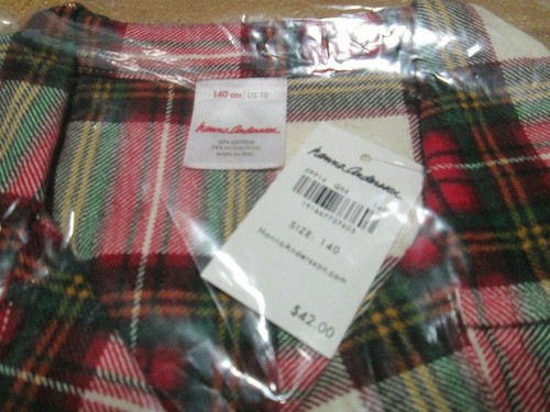 ❤ HANNA ANDERSSON flannel plaid button tops NEW$42 140 150 160 10 12 - Picture 8 of 40