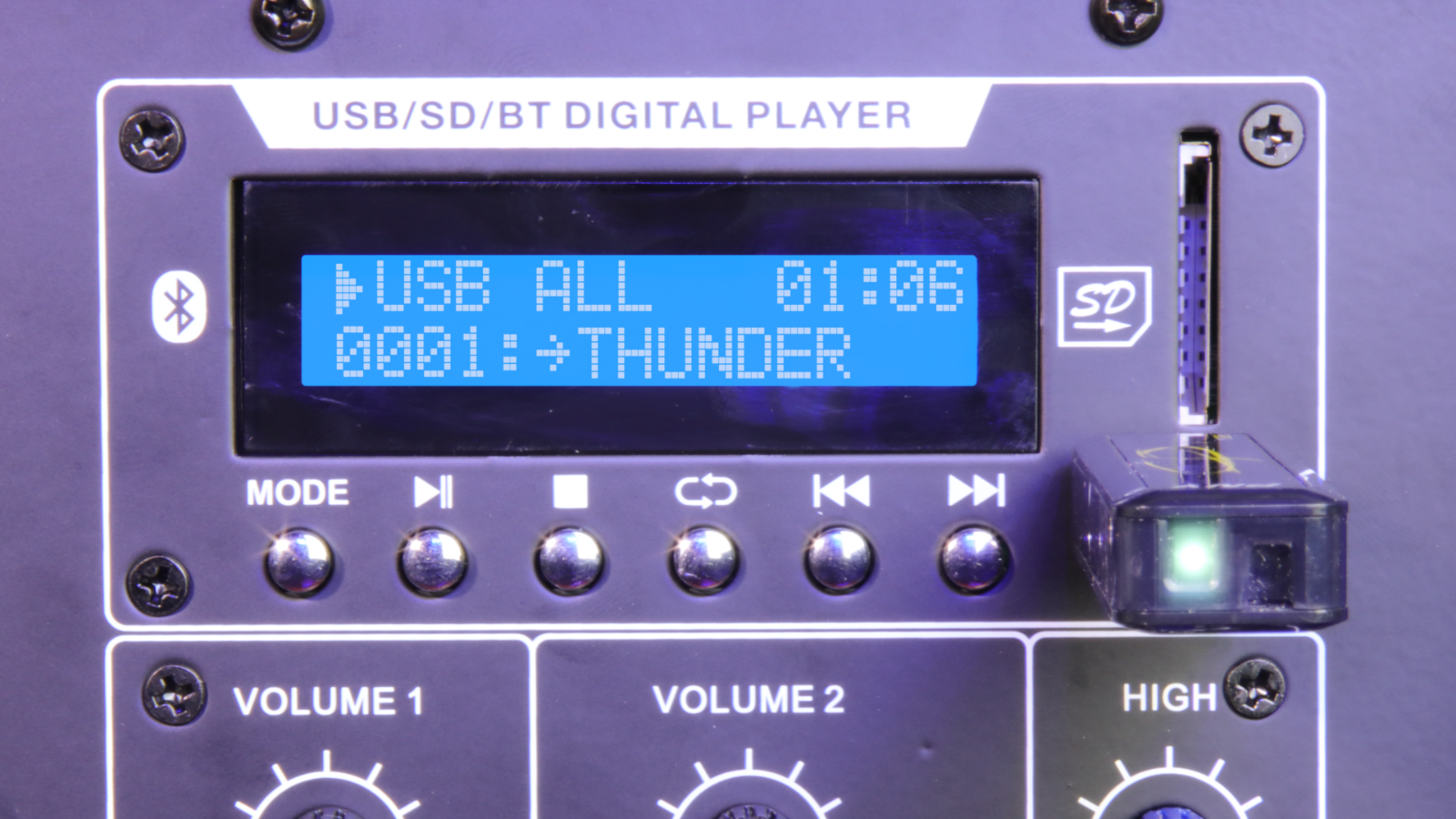 VocalStar Pair Of 12" PA Speakers 1000w Set Bluetooth MP3 Karaoke DJ