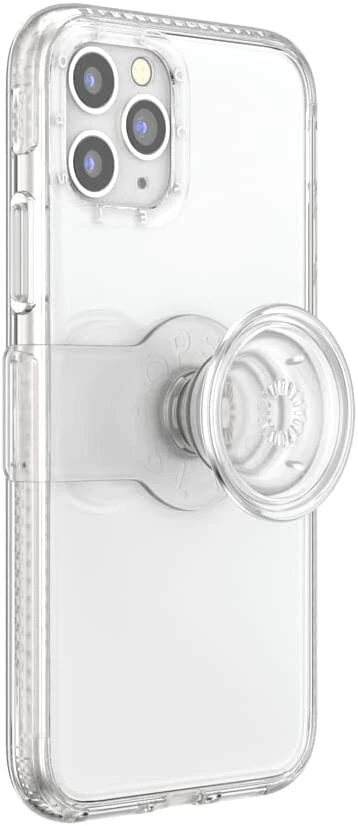 Funda PopSockets para iPhone 11 PRO/X/XS con empuñadura y deslizamiento para teléfono - Transparente Foto 4 de 4