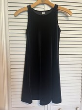 OLD NAVY Women’s Size XSmall XS Dress Sleeveless Velour Mini Black Fit & Flare