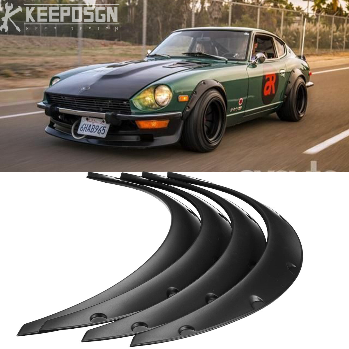 For Datsun 240Z 260Z 280Z 280ZX 4PCS Fender Flares Wide Body