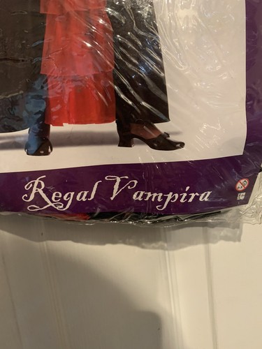 New Regal Vampira Costume Vampire Child Size Large 10-12 - Picture 2 of 12
