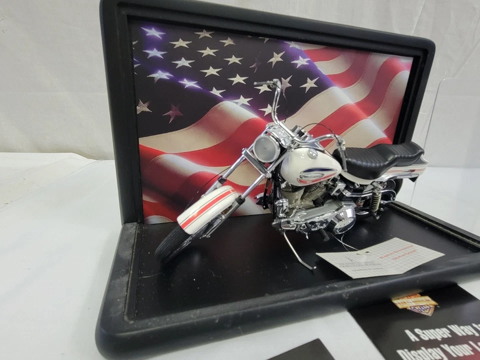 Harley-Davidson FX Super Glide 1971 Franklin como nueva escala 1:10 motocicleta diecast Foto 3 de 4