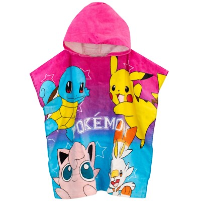 Kinder Pokemon Poncho Kinder Pikachu Handtuch Poncho Bademode Zubehör