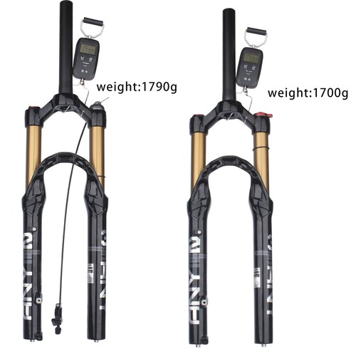 XC Mountain Bike Suspension Air Fork 24in Remote Lockout Manual Control Straight - Picture 22 of 24