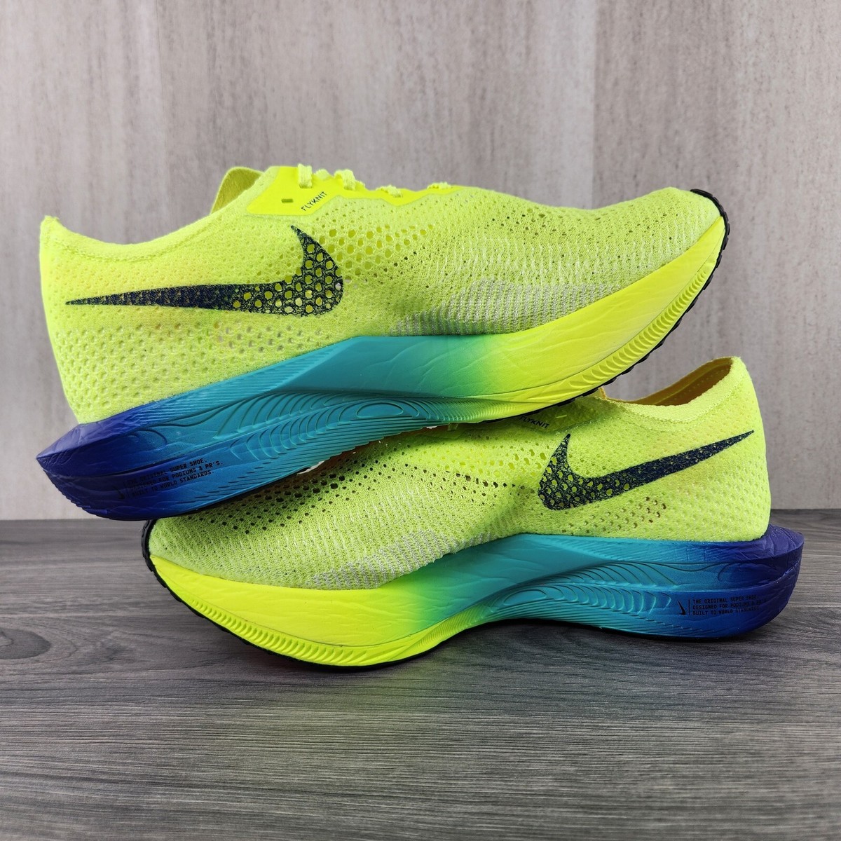 NEW NIKE men\'s zoomx vaporfly next% 3 running shoes in volt/black-scream green Mens Nike ZoomX Vaporfly Next% 3: One of 2024 Best Racing Shoe main image 2