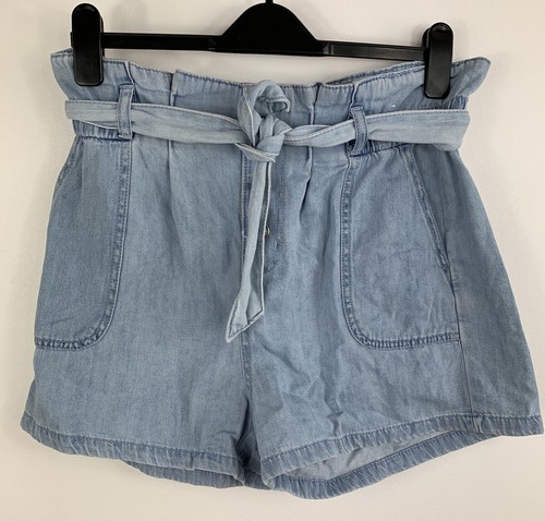 Primark Blue Denim High Waisted Tie 