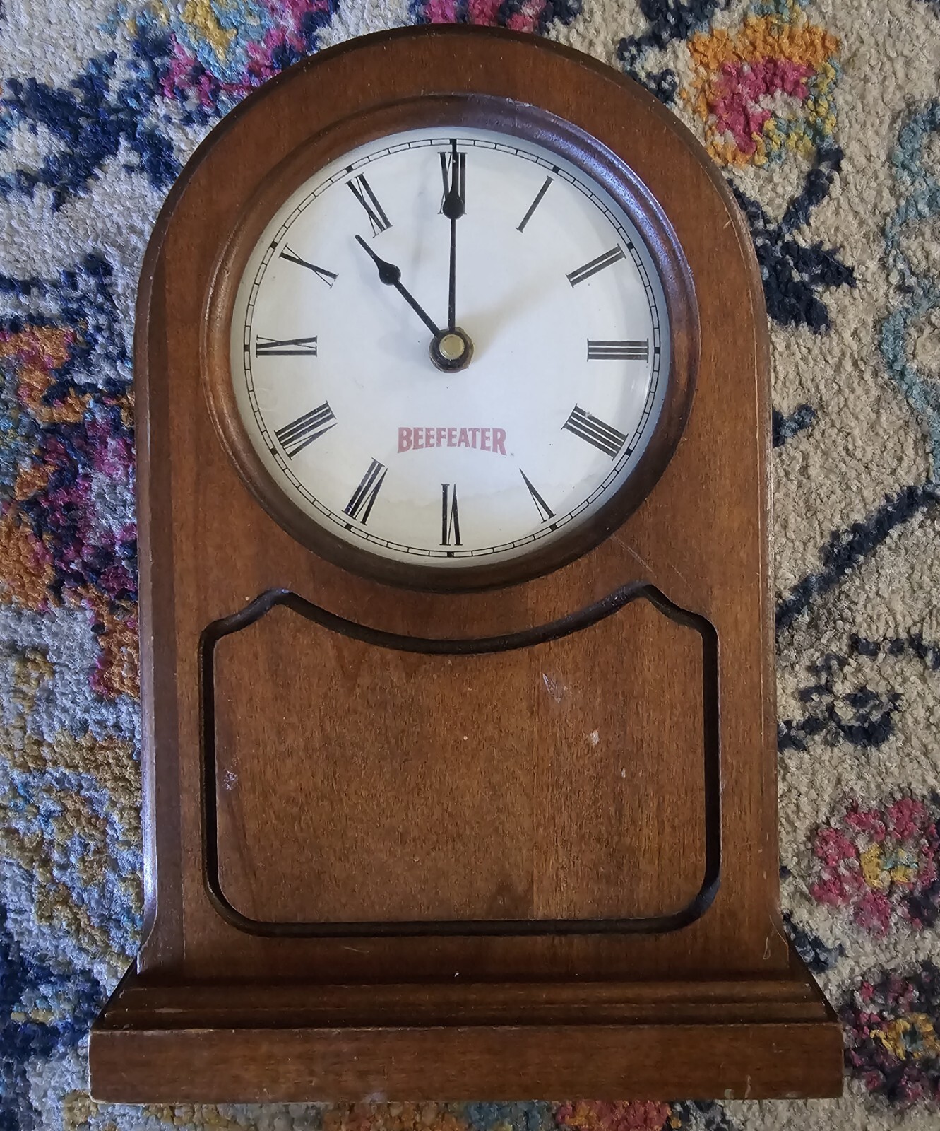 Vintage Beefeater Gin Wood Clock Bar Man Cave Wisconsin Clock Company ...